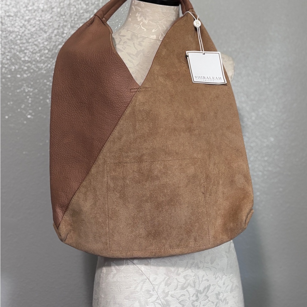 Shiraleah Two-Tone Arden Tote Bag NWT - Picture 3 of 7